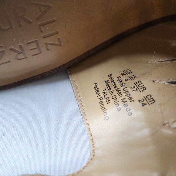 Naturalizer Open Toe Block Heel Faux Leather Comfort Sandal - Picture 5 of 7